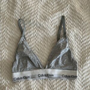 Calvin Klein Heather Gray Bralette